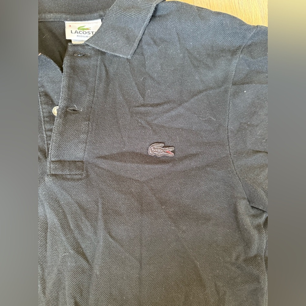 Lacoste Men's Polo in Classic Black Size Small - Picture 4 of 5